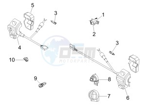 GT 250 ie 60 deg USA drawing Selectors - Switches - Buttons