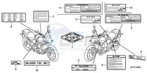 CB600F39 Europe Direct - (ED / ST 25K) drawing CAUTION LABEL