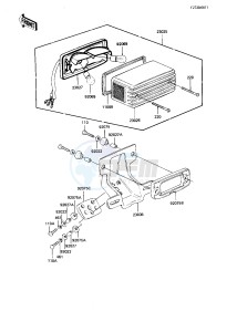 KZ 750 N [SPECTRE] (N1-N2) [SPECTRE] drawing TAILLIGHT