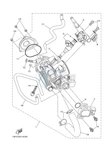 YFZ450R YFZ450RSF YFZ450R SPECIAL EDITION (1TDJ) drawing THROTTLE BODY ASSY 1