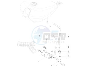 V9 Bobber 850 (APAC) drawing Fuel vapour recover system