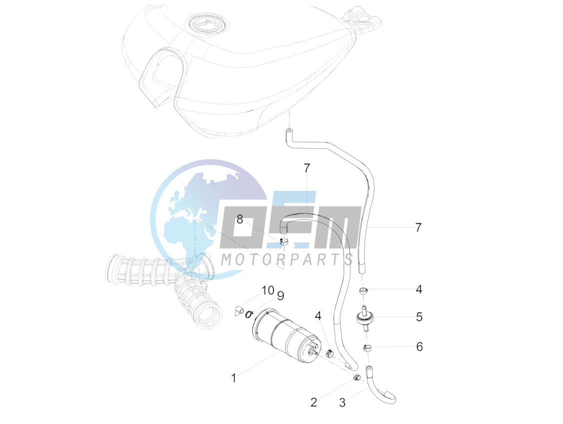 Fuel vapour recover system