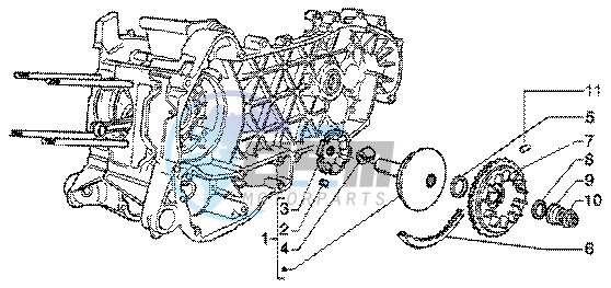 Driving half pulley