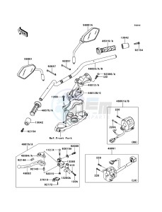 VERSYS KLE650CDF XX (EU ME A(FRICA) drawing Handlebar