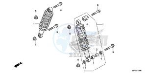 TRX420FPMD TRX420 Europe Direct - (ED) drawing FRONT CUSHION