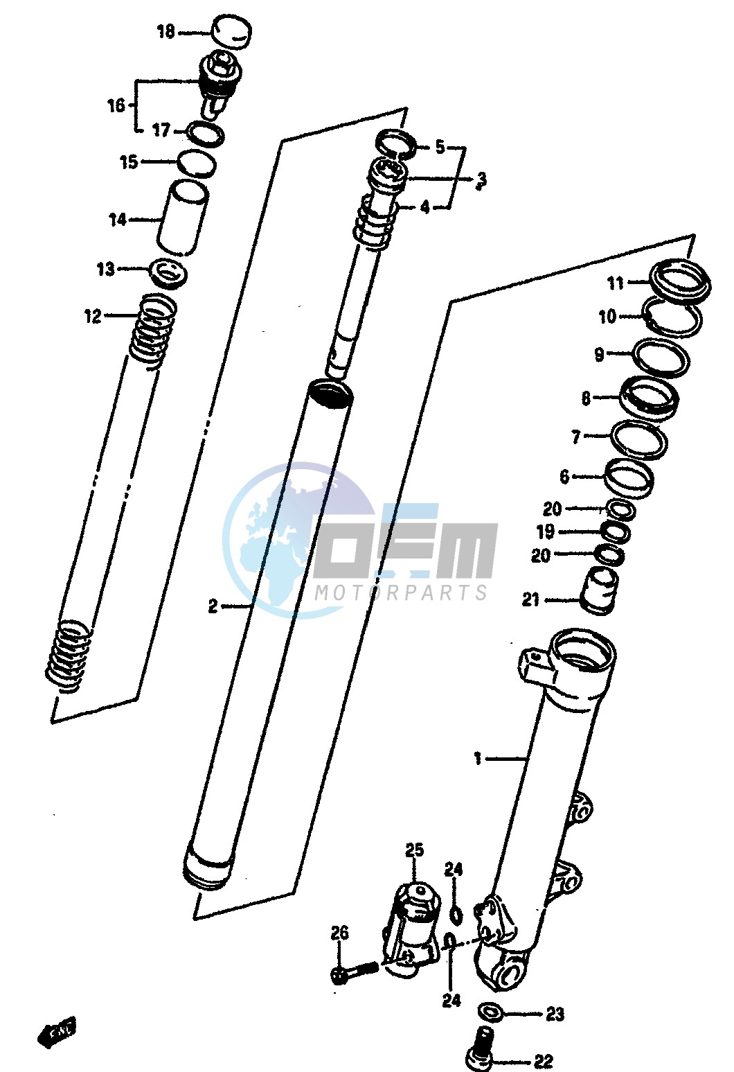 FRONT LH DAMPER