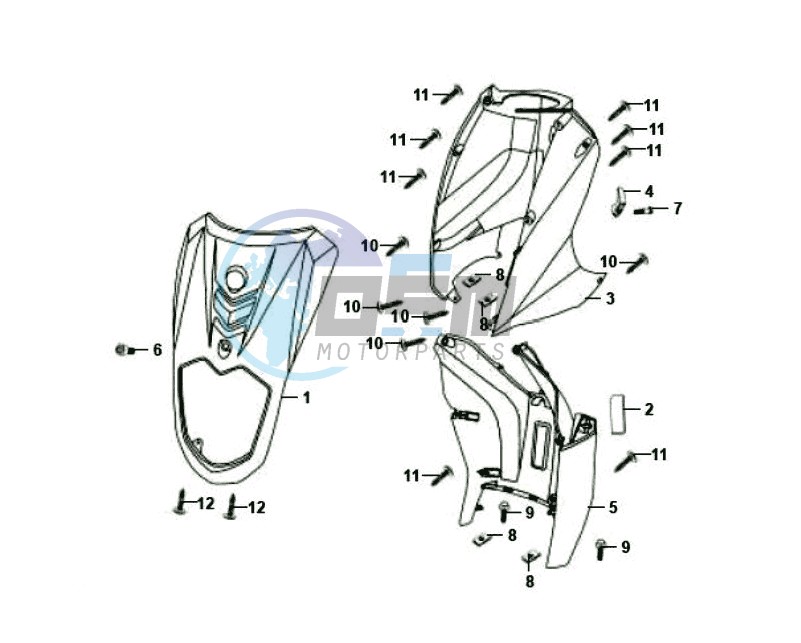 FR PLATE / INNER PROTECTOR / INDICATORS