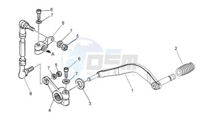 V7 II Stone ABS 750 drawing Gear lever