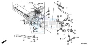 FES125C drawing FR. BRAKE MASTER CYLINDER (FES125)