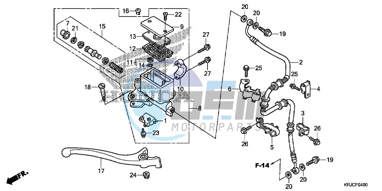 FR. BRAKE MASTER CYLINDER (FES125)