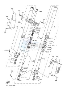 WR450F (1DXA) drawing FRONT FORK