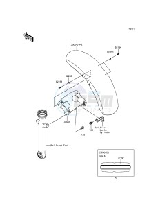 VULCAN S EN650AGF XX (EU ME A(FRICA) drawing Front Fender(s)