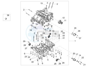 TUONO 1100 V4 RF E4 ABS (EMEA) drawing Crank-case I