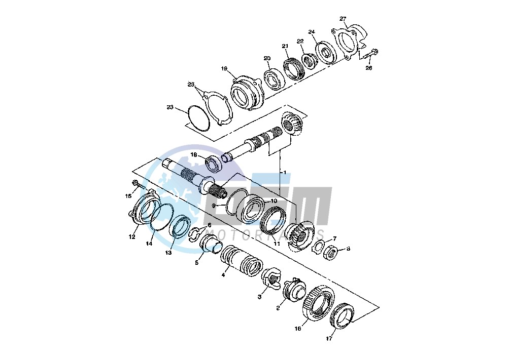 FRONT BEVEL GEAR