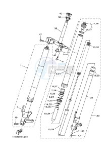 MT09A MT-09 STREET RALLY ABS 900 (2DRJ 2DRK) drawing FRONT FORK