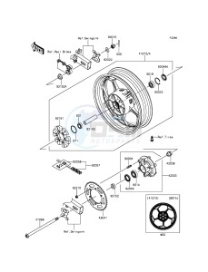 NINJA 300 ABS EX300BGF XX (EU ME A(FRICA) drawing Rear Hub