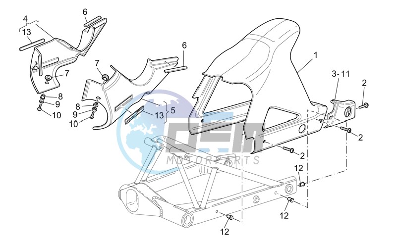 Rear body