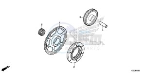 CBR250RF CBR250R Europe Direct - (ED) drawing STARTING CLUTCH