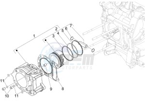 MP3 300 ie lt MP3 300 ie lt Sport drawing Cylinder-piston-wrist pin unit