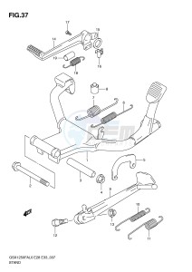 GSX1250FA (E28-E33) drawing STAND