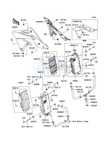 KX250F KX250ZEF EU drawing Radiator