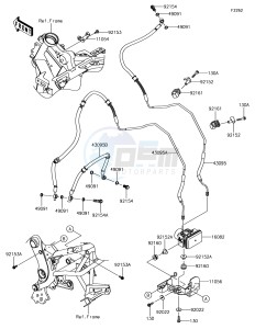 VERSYS 650 ABS KLE650FHFA XX (EU ME A(FRICA) drawing Brake Piping