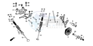 CG125 drawing CAMSHAFT/VALVE