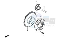 CBF600NA drawing STARTING CLUTCH