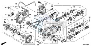 TRX500FM2H Europe Direct - (ED) drawing FRONT FINAL GEAR