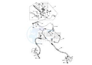 YFM X WARRIOR 350 drawing FRONT MASTER CYLINDER