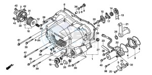 TRX500FM drawing FRONT CRANKCASE COVER (TRX500FE)