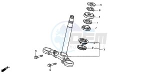 CB600F2 HORNET drawing STEERING STEM