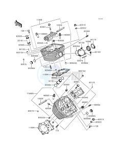 VN 800 B [VULCAN 800 CLASSIC] (B1-B5) [VULCAN 800 CLASSIC] drawing CYLINDER HEAD