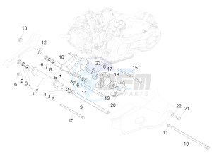 SPRINT 125CC 4T 3V IGET E4 ABS (APAC) drawing Swinging arm