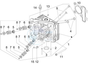 LX 50 4T-4V NL drawing Head unit - Valve