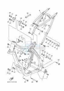 YZ250 (BCRL) drawing FRAME