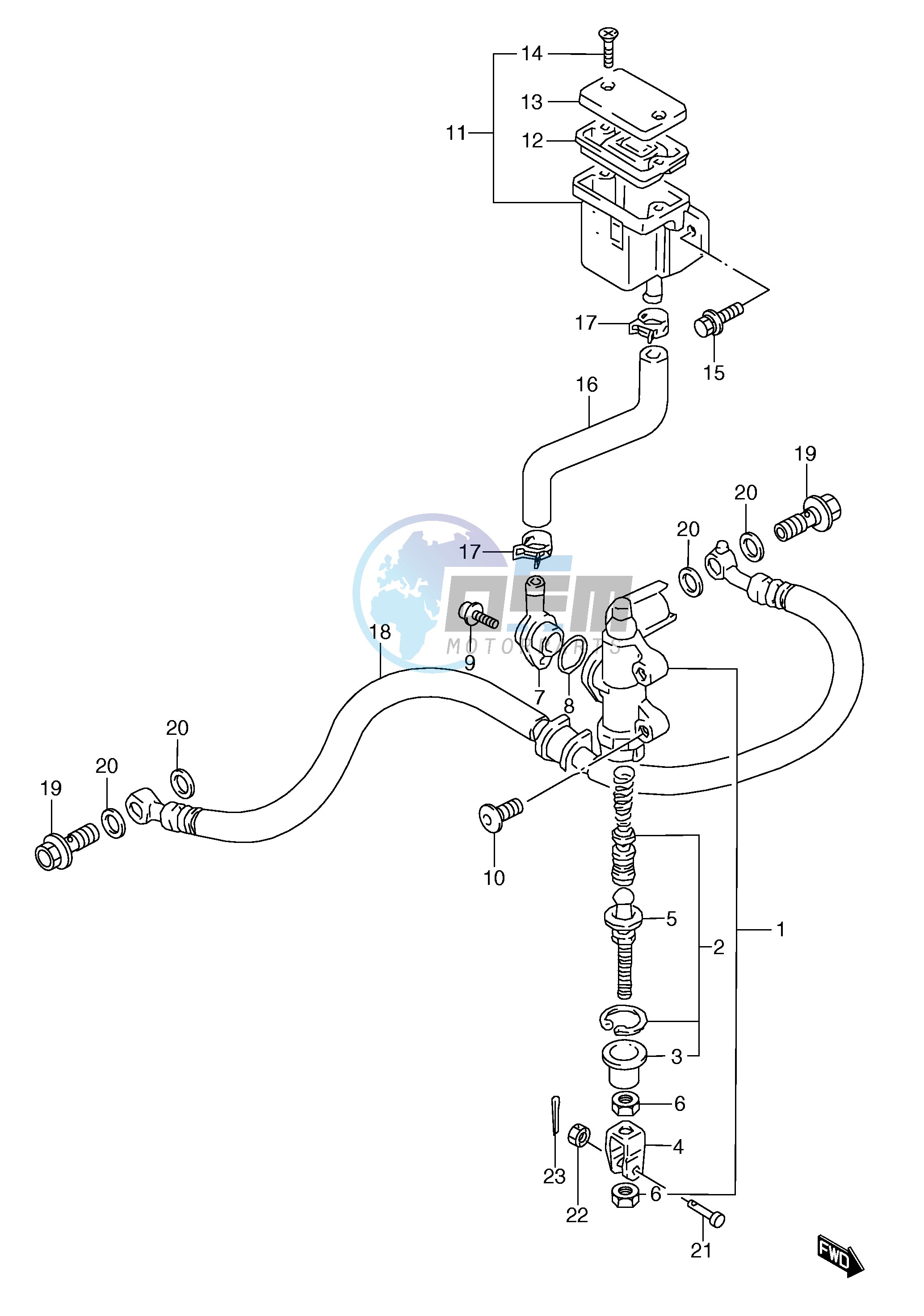 REAR MASTER CYLINDER