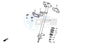 TRX90EX SPORTRAX90 drawing STEERING SHAFT