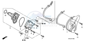 CBR1000RR9 UK - (E / MKH MME REP) drawing WATER PUMP