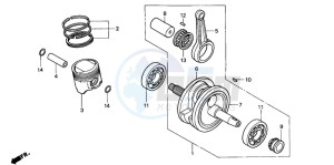 XLR125R drawing CRANKSHAFT/PISTON