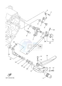 XV1900A MIDNIGHT STAR (1CR4) drawing SHIFT SHAFT