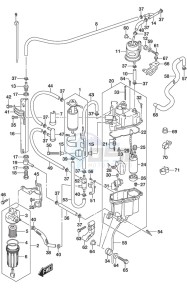 DF 300AP drawing Fuel Pump/Fuel Vapor Separator