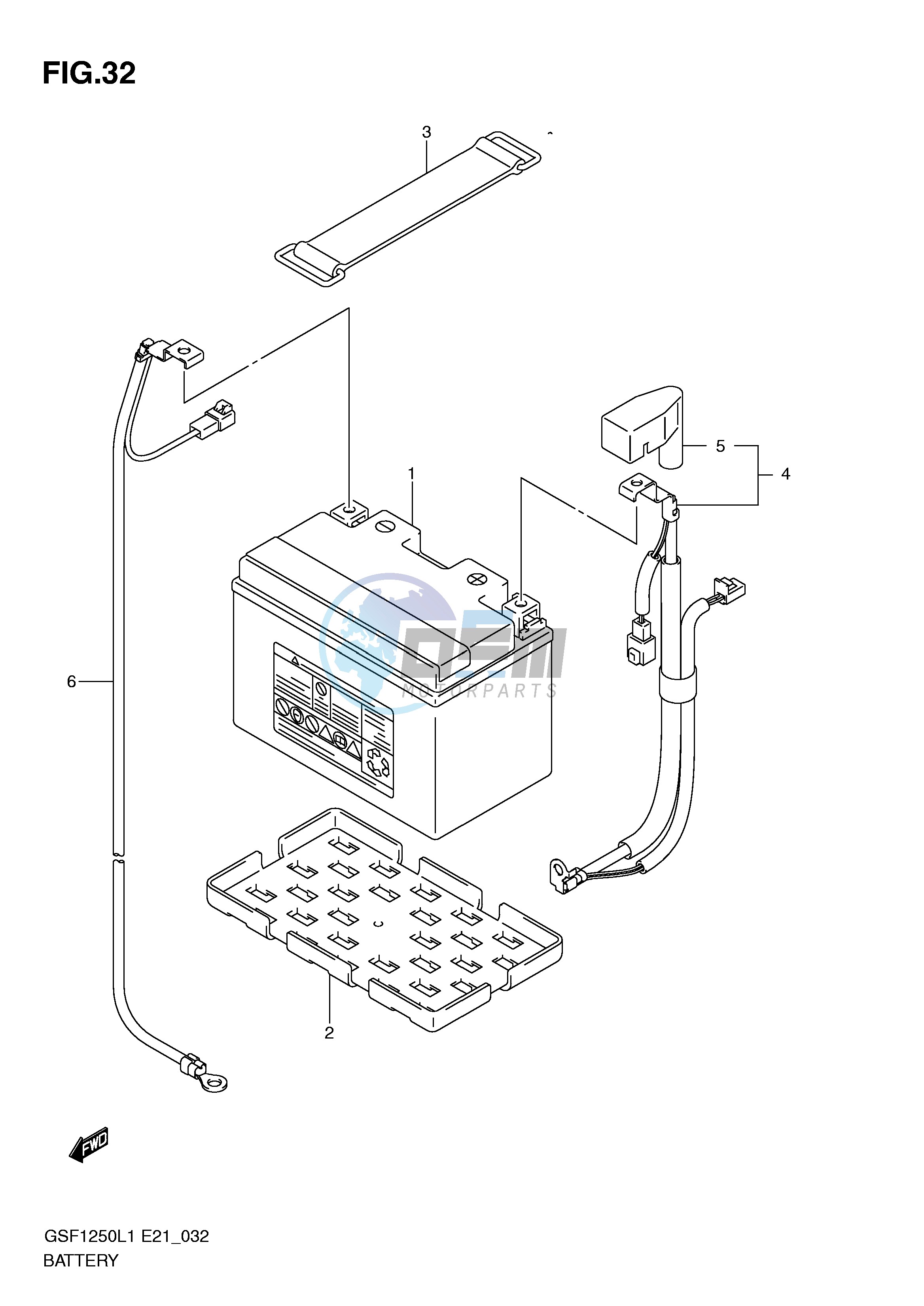 BATTERY (GSF1250AL1 E24)