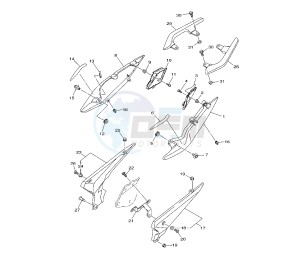 XJ6-F DIVERSION 600 drawing SIDE COVER