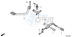 GL1800A UK - (E / MKH) drawing PEDAL