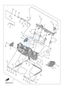 YZF600 R6 (BN6C) drawing INTAKE 2