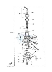 DT125 (3TTN) drawing CARBURETOR