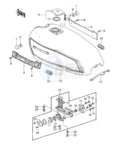 KZ 1000 A [KZ1000] (A3-A4) [KZ1000] drawing FUEL TANK -- 79-80 A3_A3A_A4- -