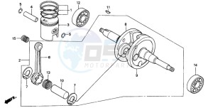 NH80MS drawing CRANKSHAFT/PISTON