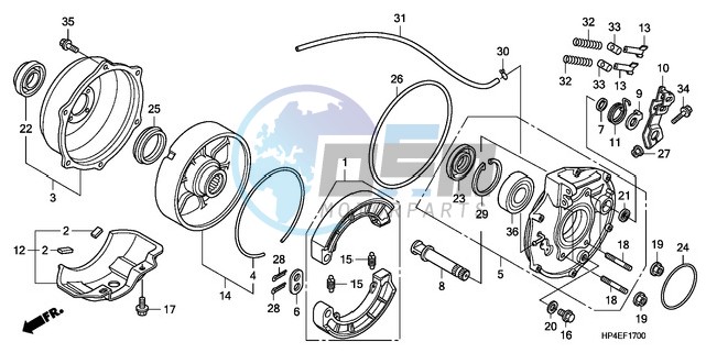 REAR BRAKE PANEL